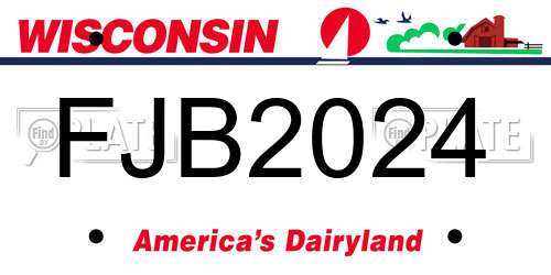 FJB2024 Wisconsin License Plate