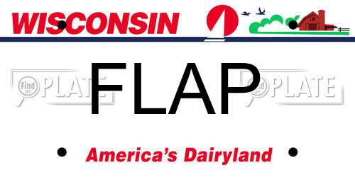 FLAP Wisconsin License Plate