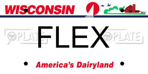 FLEX Wisconsin License Plate