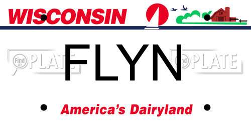 FLYN Wisconsin License Plate