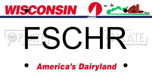 FSCHR Wisconsin License Plate