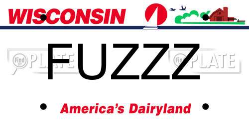 FUZZZ Wisconsin License Plate
