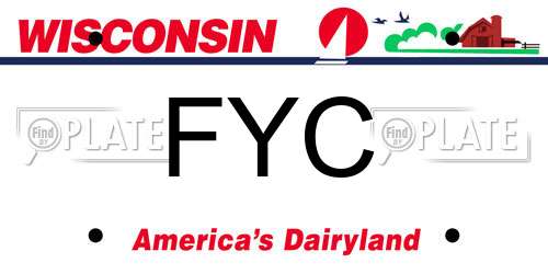 FYC Wisconsin License Plate