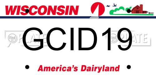 GCID19 Wisconsin License Plate