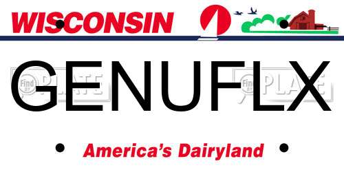 GENUFLX Wisconsin License Plate