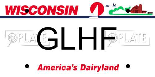 GLHF Wisconsin License Plate