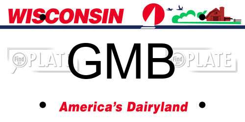 GMB Wisconsin License Plate