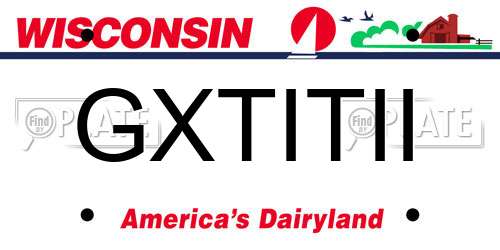 GXTITII Wisconsin License Plate
