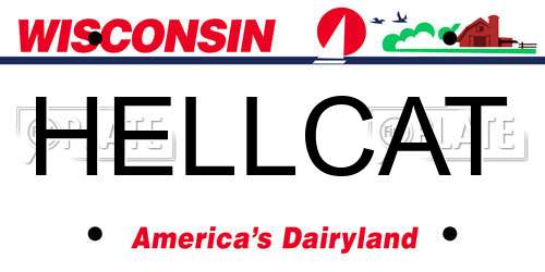 HELLCAT Wisconsin License Plate