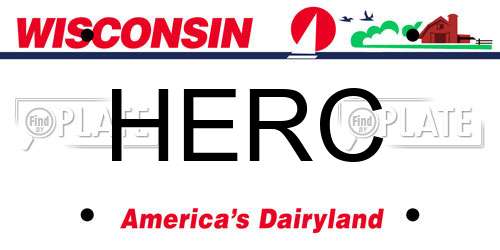 HERC Wisconsin License Plate