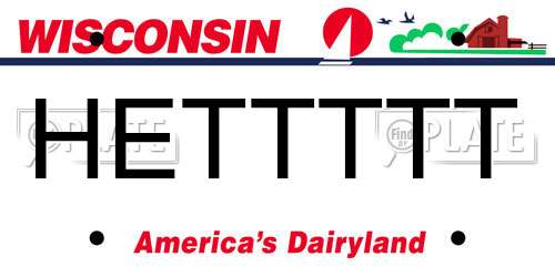 HETTTTT Wisconsin License Plate