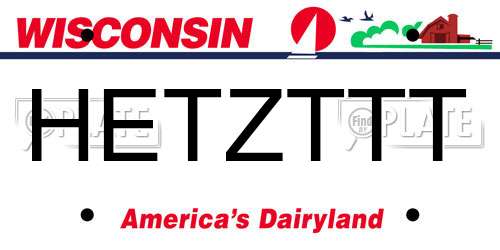 HETZTTT Wisconsin License Plate