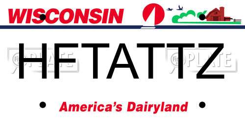 HFTATTZ Wisconsin License Plate