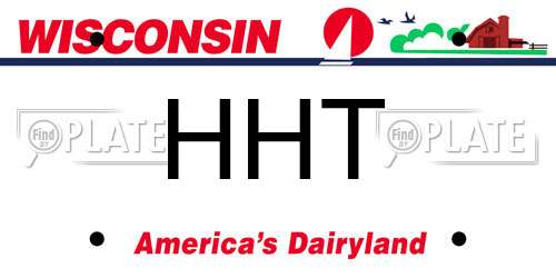 HHT Wisconsin License Plate