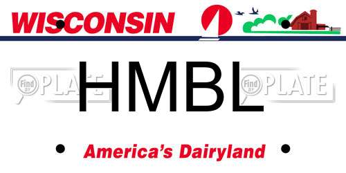 HMBL Wisconsin License Plate