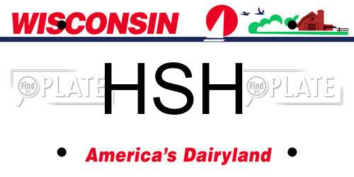 HSH Wisconsin License Plate