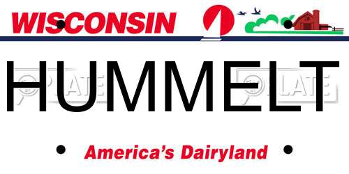 HUMMELT Wisconsin License Plate