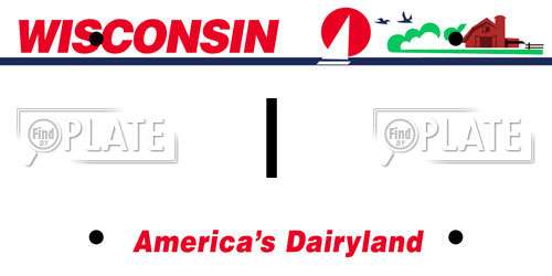 I license plate in WI state