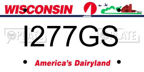 I277GS Wisconsin License Plate