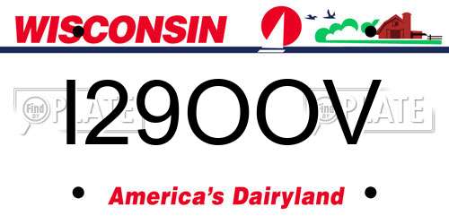 I29OOV Wisconsin License Plate