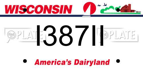 I387II Wisconsin License Plate