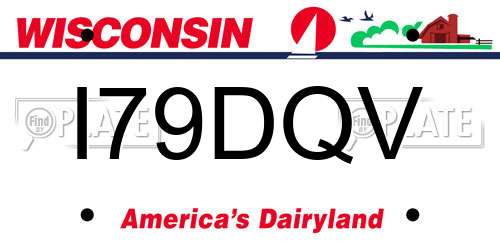 I79DQV Wisconsin License Plate