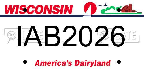 IAB2026 Wisconsin License Plate