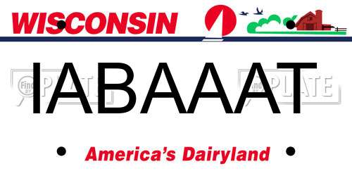 IABAAAT Wisconsin License Plate