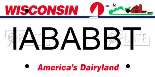 IABABBT Wisconsin License Plate