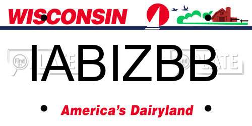 IABIZBB Wisconsin License Plate
