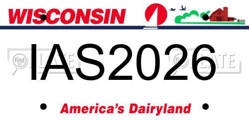 IAS2026 Wisconsin License Plate