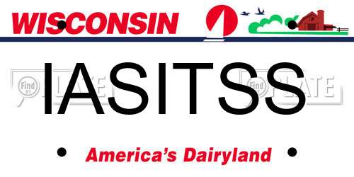 IASITSS Wisconsin License Plate
