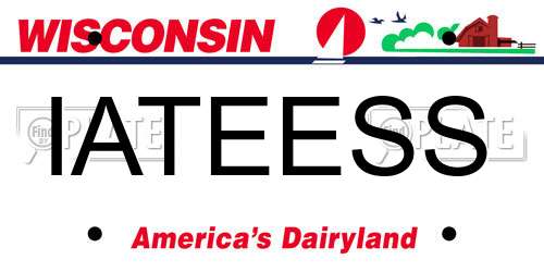 IATEESS Wisconsin License Plate