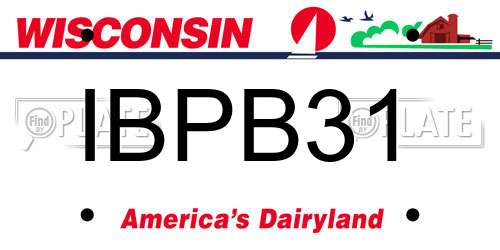 IBPB31 Wisconsin License Plate