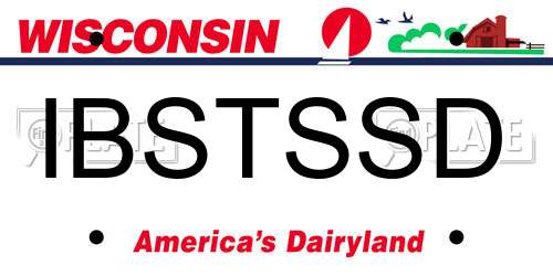 IBSTSSD Wisconsin License Plate