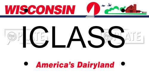 ICLASS Wisconsin License Plate