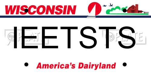 IEETSTS Wisconsin License Plate