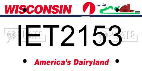 IET2153 Wisconsin License Plate