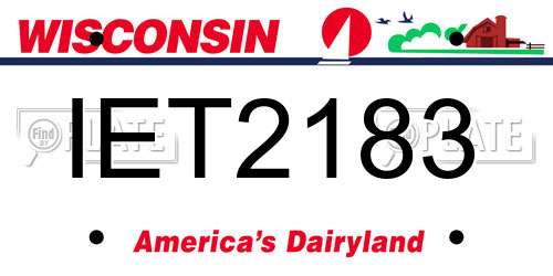 IET2183 Wisconsin License Plate