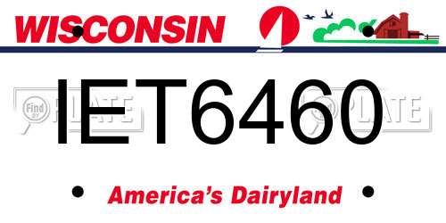 IET6460 Wisconsin License Plate