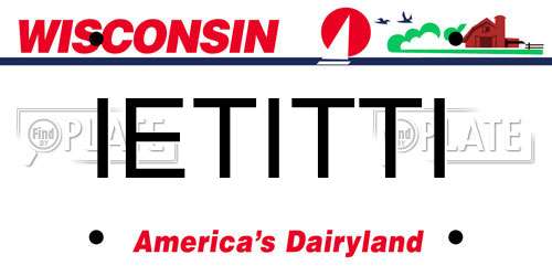 IETITTI Wisconsin License Plate