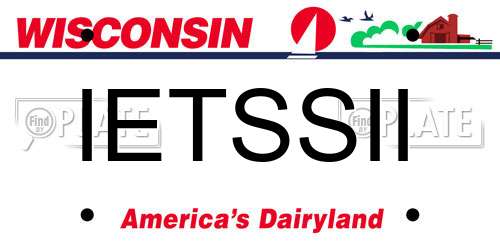IETSSII Wisconsin License Plate