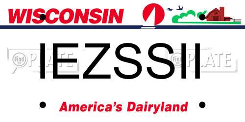 IEZSSII Wisconsin License Plate