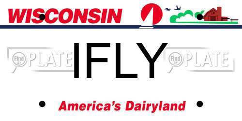 IFLY Wisconsin License Plate