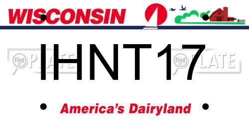 IHNT17 Wisconsin License Plate