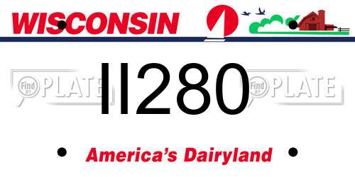 II280 Wisconsin License Plate