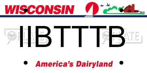 IIBTTTB Wisconsin License Plate