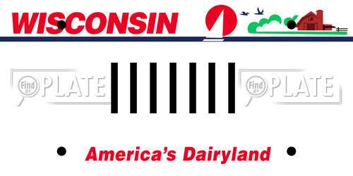 IIIIIII Wisconsin License Plate