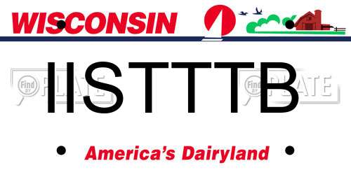 IISTTTB Wisconsin License Plate