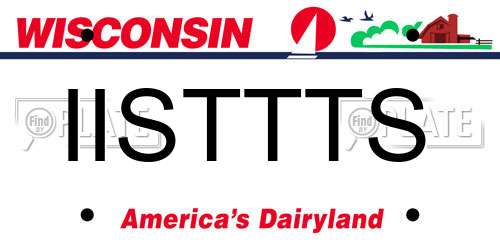 IISTTTS Wisconsin License Plate